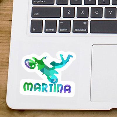 Sticker Martina Motocross Jumper Laptop Image