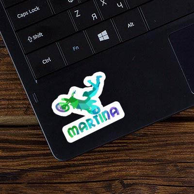 Sticker Martina Motocross Jumper Notebook Image