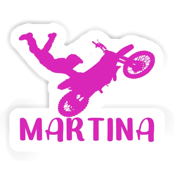 Martina Sticker Motocross Rider Image