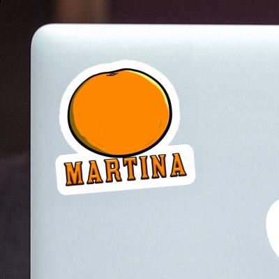 Aufkleber Orange Martina Laptop Image