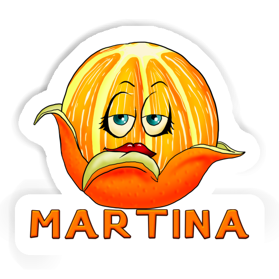 Sticker Orange Martina Notebook Image