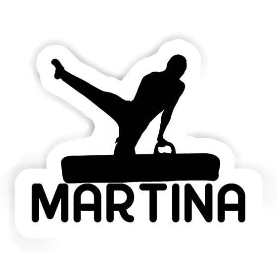 Martina Sticker Gymnast Notebook Image