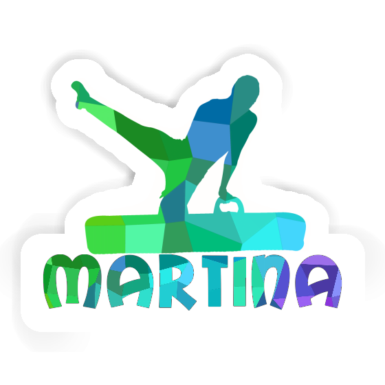 Gymnast Sticker Martina Laptop Image