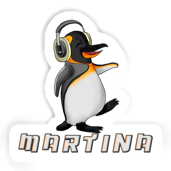 Musik-Pinguin Sticker Martina Image