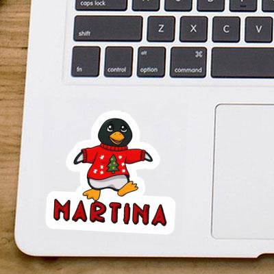 Sticker Martina Christmas Penguin Laptop Image