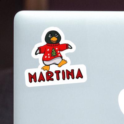 Sticker Martina Christmas Penguin Laptop Image