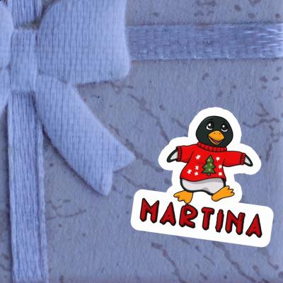 Sticker Martina Christmas Penguin Notebook Image