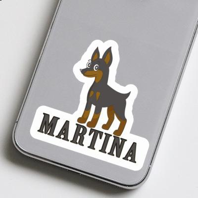 Pinscher Aufkleber Martina Laptop Image