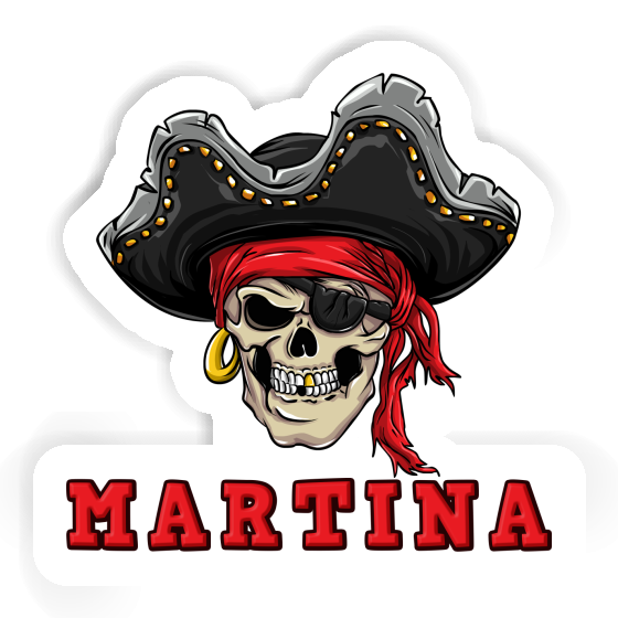 Martina Sticker Pirate-Head Laptop Image