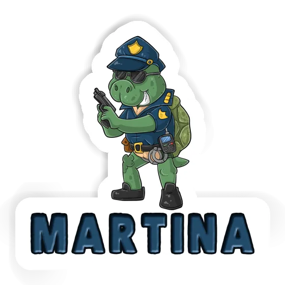 Autocollant Martina Policier Image