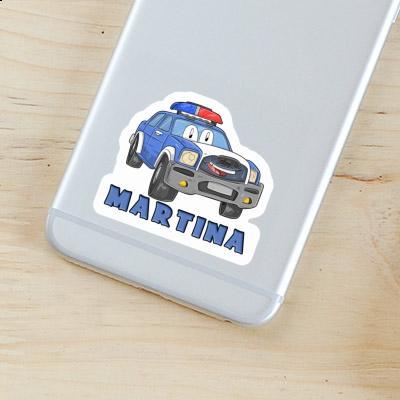 Martina Sticker Police Car Notebook Image