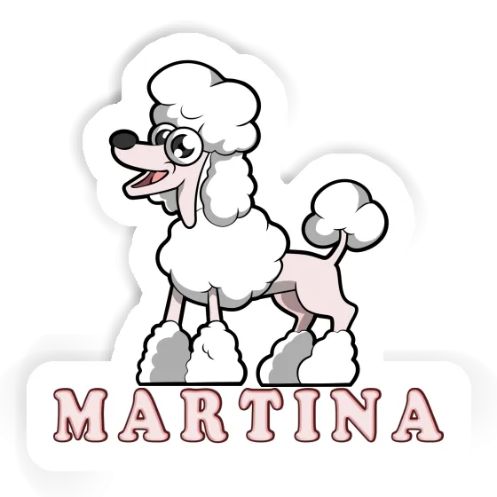 Caniche Autocollant Martina Notebook Image