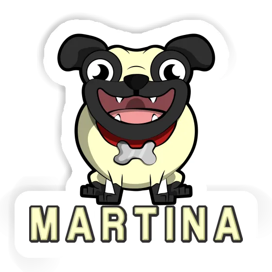 Sticker Pug Martina Laptop Image