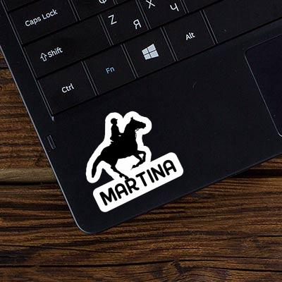 Sticker Martina Horse Rider Laptop Image