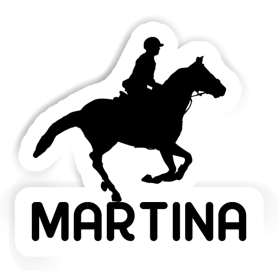 Sticker Martina Horse Rider Notebook Image