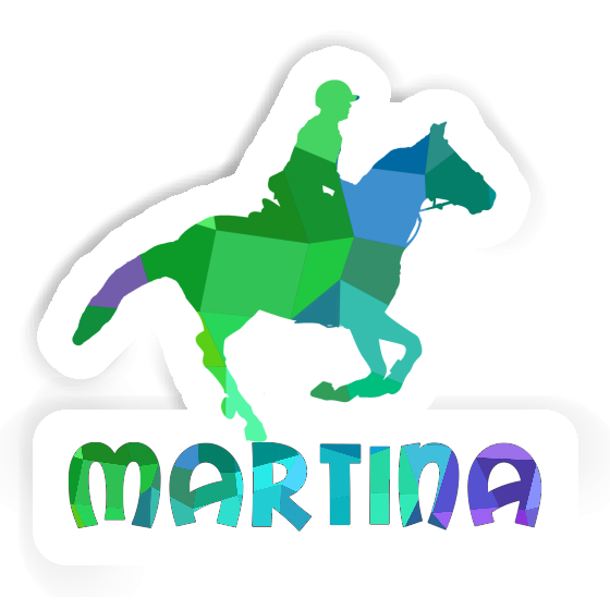 Sticker Horse Rider Martina Notebook Image