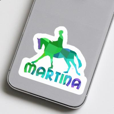 Sticker Martina Horse Rider Laptop Image