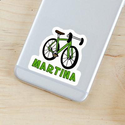 Sticker Racing Bicycle Martina Laptop Image