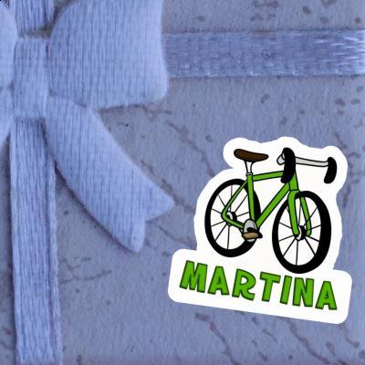 Sticker Racing Bicycle Martina Laptop Image