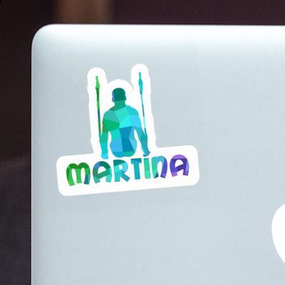 Martina Sticker Ring gymnast Notebook Image