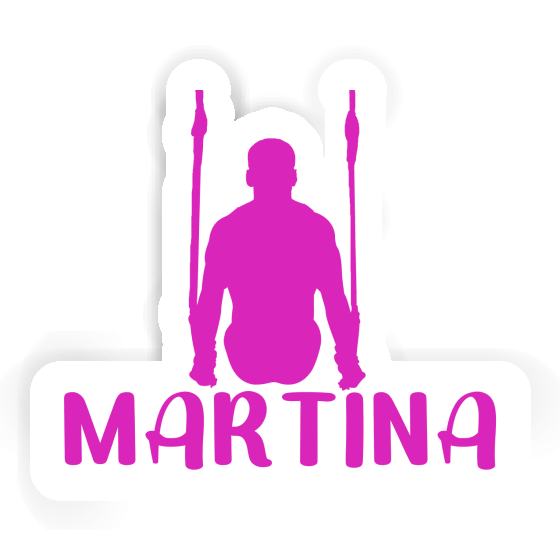 Martina Sticker Ring gymnast Laptop Image