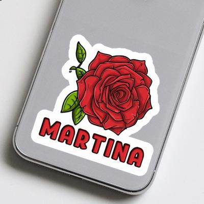 Autocollant Martina Fleur de rose Laptop Image