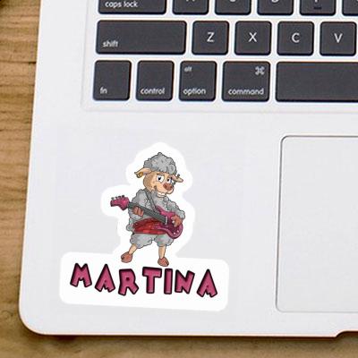 Autocollant Martina Rockergirl Laptop Image