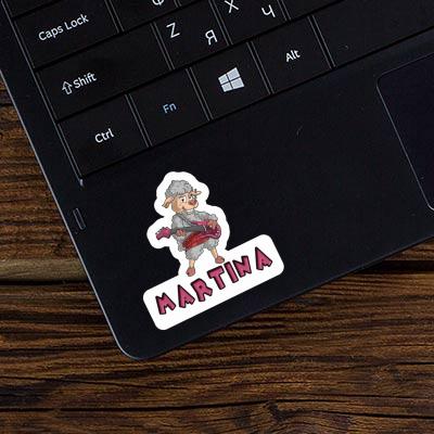 Guitarist Sticker Martina Laptop Image