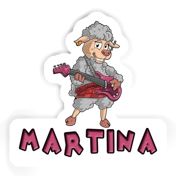 Guitarist Sticker Martina Notebook Image