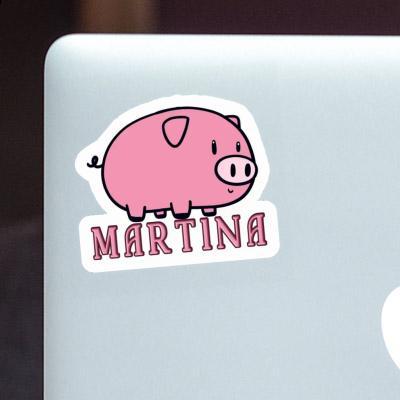 Schwein Sticker Martina Laptop Image