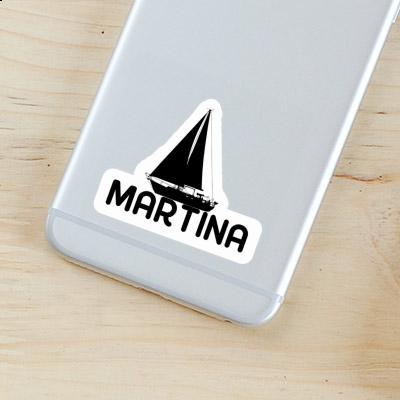 Sticker Martina Segelboot Notebook Image