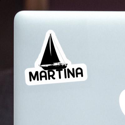 Sticker Martina Segelboot Laptop Image