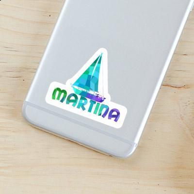 Sticker Sailboat Martina Laptop Image