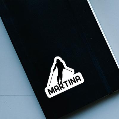 Skifahrerin Aufkleber Martina Gift package Image