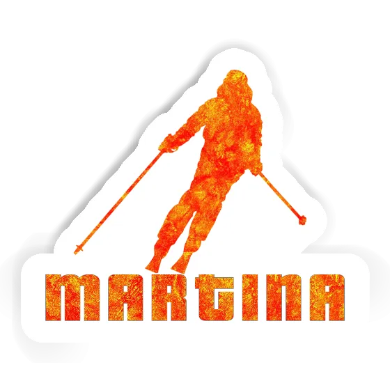 Sticker Martina Skier Laptop Image