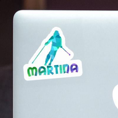 Martina Sticker Skier Notebook Image