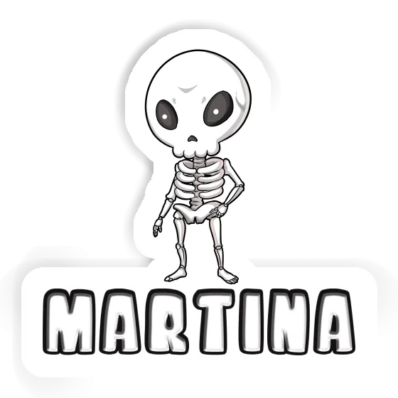 Martina Sticker Skeleton Image