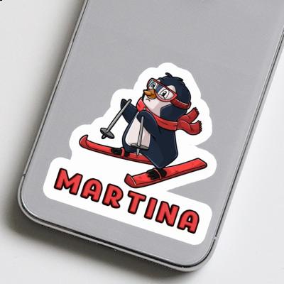 Martina Sticker Skier Laptop Image