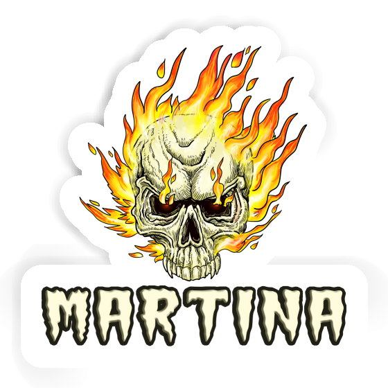 Sticker Martina Skull Notebook Image