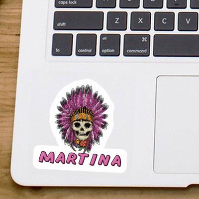 Sticker Martina Womens Skull Gift package Image