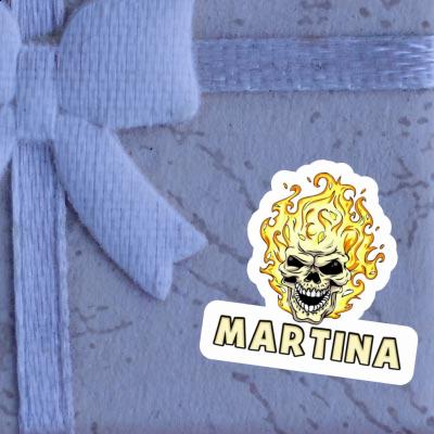 Martina Sticker Skull Laptop Image