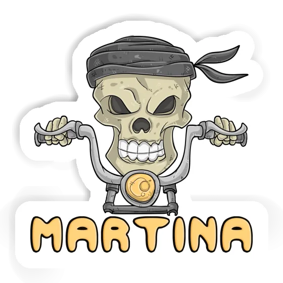 Sticker Martina Motorcycle Rider Image