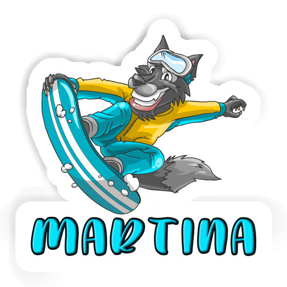 Sticker Snowboarder Martina Image