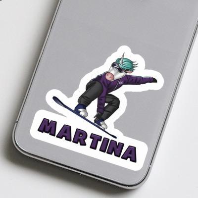 Autocollant Martina Snowboardeuse Laptop Image