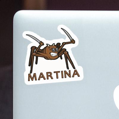 Fighting Spider Sticker Martina Notebook Image