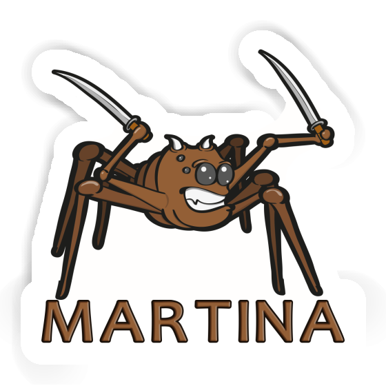 Fighting Spider Sticker Martina Notebook Image