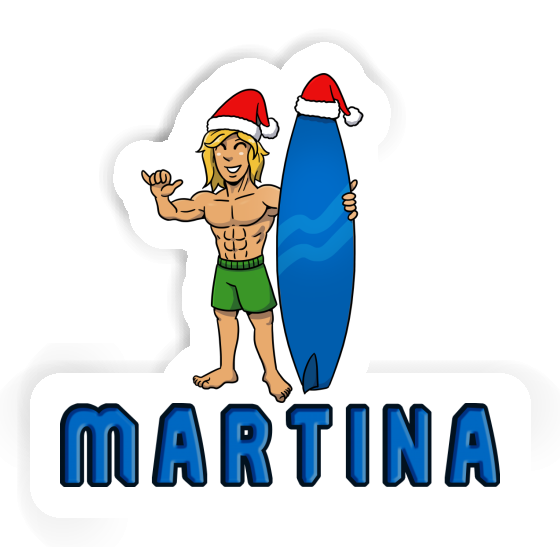 Martina Sticker Surfer Image