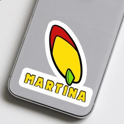 Martina Sticker Surfboard Notebook Image