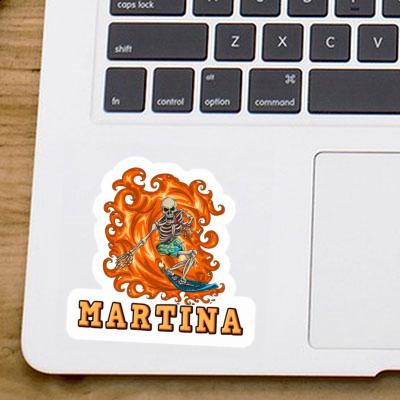 Autocollant Surfeur Martina Laptop Image