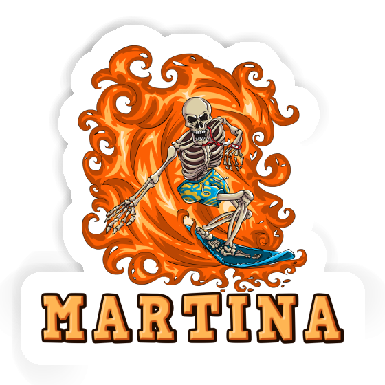 Sticker Martina Surfer Laptop Image